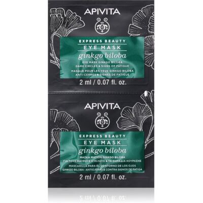 Apivita Express Beauty Eye Mask Gingko Biloba oogmasker tegen Donkere Kringen 2x2 ml Apivita Express Beauty Eye Mask Gingko Biloba oogmasker tegen Donkere Kringen 2x2 ml