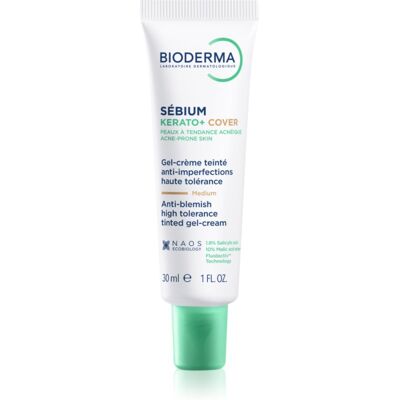 Bioderma Sébium Kerato+ Cover Matterende Getinte Crème tegen Oneffenheden van Acne Huid 30 ml Bioderma Sébium Kerato+ Cover Matterende Getinte Crème tegen Oneffenheden van Acne Huid 30 ml