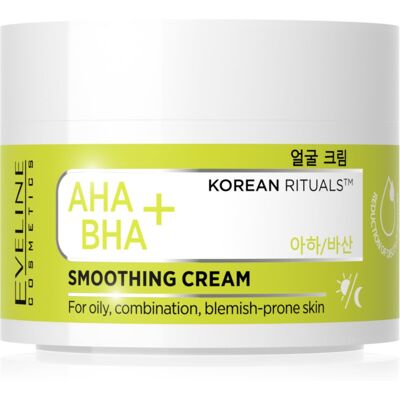 Eveline Cosmetics AHA + BHA Korean Rituals Hydraterende en Egaliserende Gezichtscrème 50 ml Eveline Cosmetics AHA + BHA Korean Rituals Hydraterende en Egaliserende Gezichtscrème 50 ml
