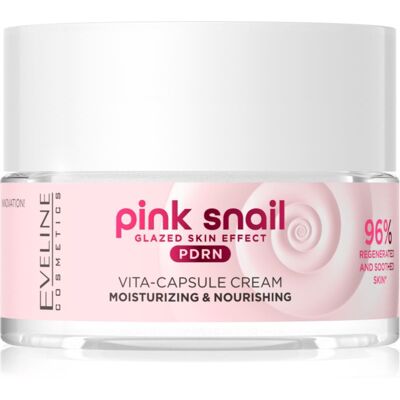 Eveline Cosmetics Pink Snail Glazed Skin Effect Anti-Rimpel Verhelderende Crème 50 ml Eveline Cosmetics Pink Snail Glazed Skin Effect Anti-Rimpel Verhelderende Crème 50 ml