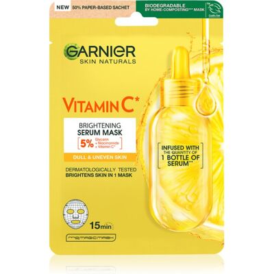 Garnier Vitamine C Gezichtsmasker - Verhelderend & Hydraterend - 28g Garnier Vitamine C Gezichtsmasker - Verhelderend & Hydraterend - 28g