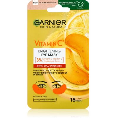 Garnier Skin Naturals Vitamine C Verhelderende Oogmasker - Oogmasker Garnier Skin Naturals Vitamine C Verhelderende Oogmasker - Oogmasker