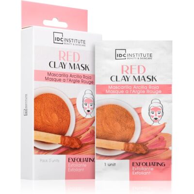 IDC Institute Red Clay Mask Exfoliërende Masker 3x8 g IDC Institute Red Clay Mask Exfoliërende Masker 3x8 g