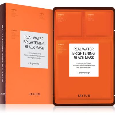 Jayjun Real Water Brightening Black Mask - Verhelderende en hydraterende masker Jayjun Real Water Brightening Black Mask - Verhelderende en hydraterende masker