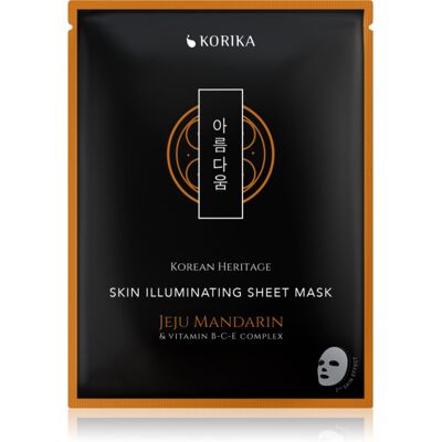 KORIKA Korean Heritage Jeju Mandaring & Vitamin B-C-E Complex Sheet Mask - Sheet Mask KORIKA Korean Heritage Jeju Mandaring & Vitamin B-C-E Complex Sheet Mask - Sheet Mask