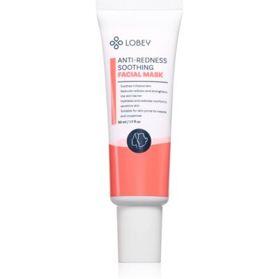 Lobey Anti-Redness Soothing Kalmerende Gezichtsmasker tegen een rode huid 50 ml Lobey Anti-Redness Soothing Kalmerende Gezichtsmasker tegen een rode huid 50 ml