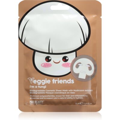 Mad Beauty Veggie Friends Mushroom Cellaag Masker met kalmerend effect 25 ml Mad Beauty Veggie Friends Mushroom Cellaag Masker met kalmerend effect 25 ml