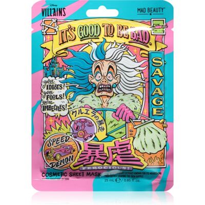 Mad Beauty Disney Villains Cruella voedende sheet mask 25 ml Mad Beauty Disney Villains Cruella voedende sheet mask 25 ml