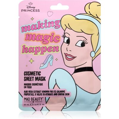 Mad Beauty Disney Princess Cinderella hydraterende sheet mask 25 ml Mad Beauty Disney Princess Cinderella hydraterende sheet mask 25 ml