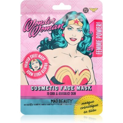 Mad Beauty DC Femme Power Wonder Woman hydraterende sheet mask 25 ml Mad Beauty DC Femme Power Wonder Woman hydraterende sheet mask 25 ml