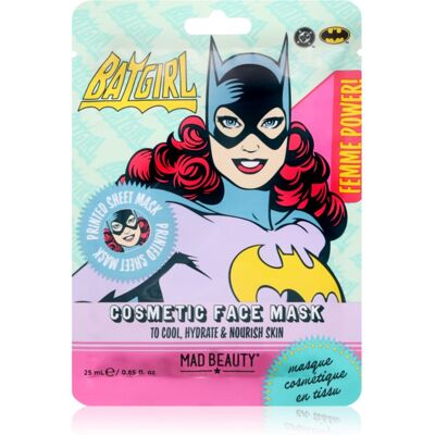 Mad Beauty DC Femme Power Batgirl hydraterende sheet mask 25 ml Mad Beauty DC Femme Power Batgirl hydraterende sheet mask 25 ml