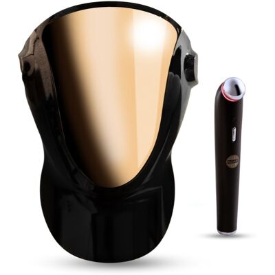 PALSAR7 Exclusive Set Professional LED Mask & Galvanic Iron voor speciale prijs Black/Gold PALSAR7 Exclusive Set Professional LED Mask & Galvanic Iron voor speciale prijs Black/Gold