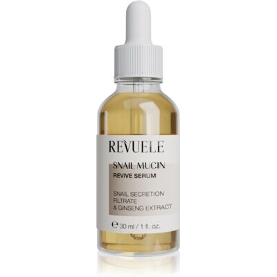 Revuele Snail Mucin Revive Serum Herstellende Gezichtsserum met Hydraterende Werking 30 ml Revuele Snail Mucin Revive Serum Herstellende Gezichtsserum met Hydraterende Werking 30 ml