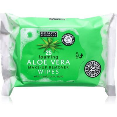 Beauty Formulas Aloe Vera Vochtige Reinigings Doekjes met Hyaluronzuur 25 st Beauty Formulas Aloe Vera Vochtige Reinigings Doekjes met Hyaluronzuur 25 st