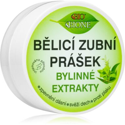 Bione Cosmetics Dentamint Herbal Extracts - Witmakende Tandpoeder Bione Cosmetics Dentamint Herbal Extracts - Witmakende Tandpoeder