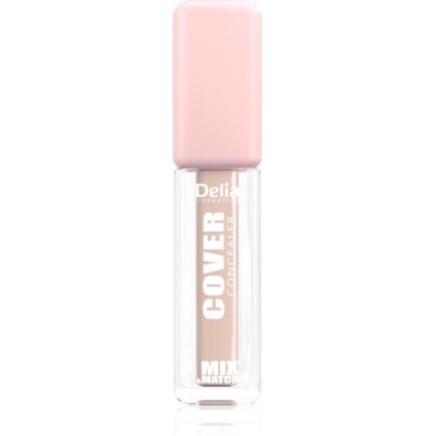 Delia Cosmetics Mix&Match Cover Concealer vloeibare dekkingscorrector Tint 01 Porcelain 6 ml Delia Cosmetics Mix&Match Cover Concealer vloeibare dekkingscorrector Tint 01 Porcelain 6 ml