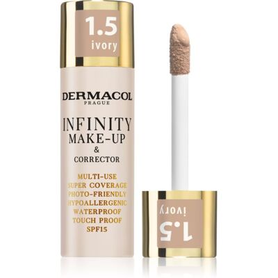 Dermacol Infinity extreem dekkende foundation SPF 15 Tint 1.5 Ivory 20 g Dermacol Infinity extreem dekkende foundation SPF 15 Tint 1.5 Ivory 20 g