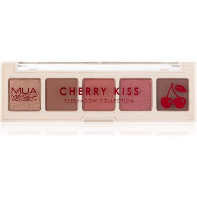 MUA Makeup Academy Eyeshadow Collection 5 Shade Palette oogschaduw palette Tint Cherry Kiss 3.8 g MUA Makeup Academy Eyeshadow Collection 5 Shade Palette oogschaduw palette Tint Cherry Kiss 3.8 g