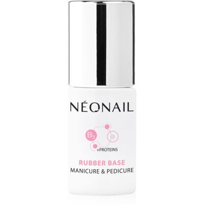 NEONAIL Manicure & Pedicure Rubber Base Base Nagellak voor Gel Nagels met proteïne 7,2 ml NEONAIL Manicure & Pedicure Rubber Base Base Nagellak voor Gel Nagels met proteïne 7,2 ml