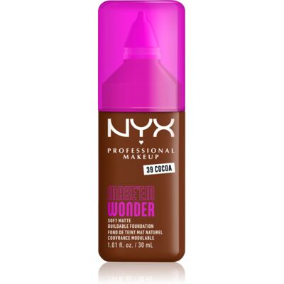 NYX Professional Makeup Make ‘Em Wonder Licht Matterende Foundation Tint 39 Cocoa 30 ml NYX Professional Makeup Make ‘Em Wonder Licht Matterende Foundation Tint 39 Cocoa 30 ml