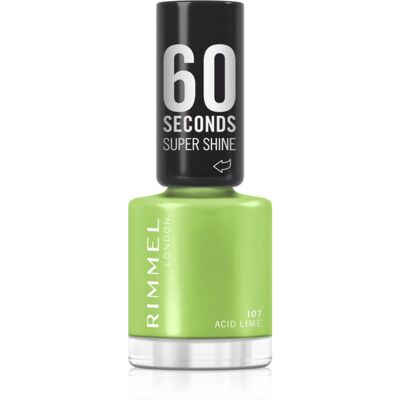 Rimmel 60 Seconds Super Shine Nagellak Tint 107 Acid Lime 8 ml Rimmel 60 Seconds Super Shine Nagellak Tint 107 Acid Lime 8 ml