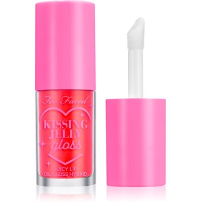 Too Faced Kissing Jelly Lip Oil Gloss - Zuur Watermeloen - Lipgloss Too Faced Kissing Jelly Lip Oil Gloss - Zuur Watermeloen - Lipgloss