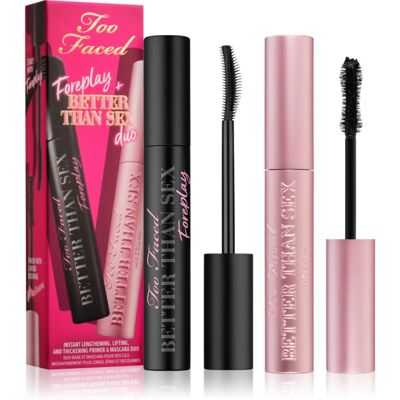Too Faced - Better Than Sex & Foreplay Duo - Mascara - Zwart Too Faced - Better Than Sex & Foreplay Duo - Mascara - Zwart