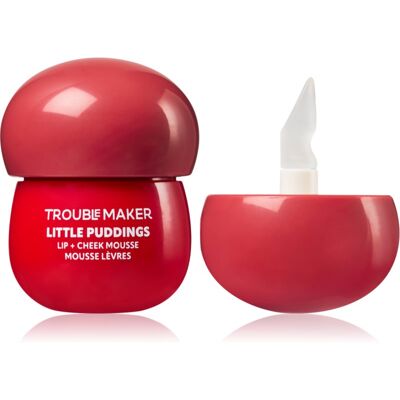 Trouble Maker Little Pudding Lip + Cheek Mousse multifunctionele lip- en gezichts make-up Tint Mimi Rose Pink 5 g Trouble Maker Little Pudding Lip + Cheek Mousse multifunctionele lip- en gezichts make-up Tint Mimi Rose Pink 5 g