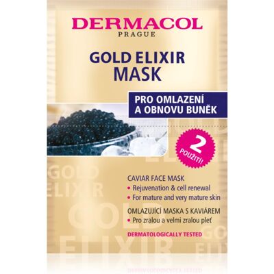 Dermacol Gold Elixir Gezichtsmasker met Kaviaar - Gezichtsmasker Dermacol Gold Elixir Gezichtsmasker met Kaviaar - Gezichtsmasker