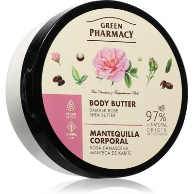 Green Pharmacy Damask Rose & Shea Butter Body Butter - Diepe Hydraterende Lichaamsboter voor Vrouwen Green Pharmacy Damask Rose & Shea Butter Body Butter - Diepe Hydraterende Lichaamsboter voor Vrouwen