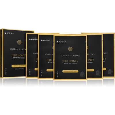 KORIKA Korean Heritage Jeju Honey & AHA-BHA Complex Gezichtsmaskers - Gezichtsmaskers KORIKA Korean Heritage Jeju Honey & AHA-BHA Complex Gezichtsmaskers - Gezichtsmaskers