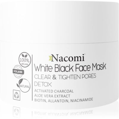 Nacomi Wit & Zwart Gezichtsmasker - Diepe reiniging 50ml Nacomi Wit & Zwart Gezichtsmasker - Diepe reiniging 50ml
