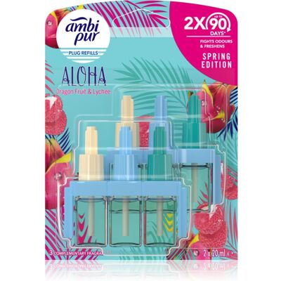 Ambipur - 3Volution Aloha - 2 x 20 ml - Navulling Ambipur - 3Volution Aloha - 2 x 20 ml - Navulling