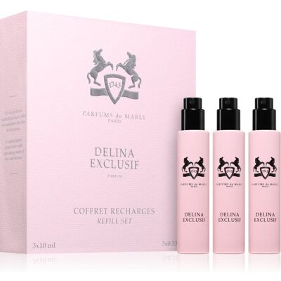 Parfums De Marly Delina Exclusif Refill Set Travel-set voor Vrouwen Parfums De Marly Delina Exclusif Refill Set Travel-set voor Vrouwen