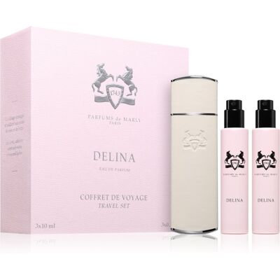 Parfums De Marly Delina Travel Set Travel-set met Etui voor Vrouwen Parfums De Marly Delina Travel Set Travel-set met Etui voor Vrouwen