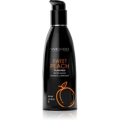 Wicked Aqua Flavored glijmiddel met een smaakje Sweet Peach 60 ml Wicked Aqua Flavored glijmiddel met een smaakje Sweet Peach 60 ml