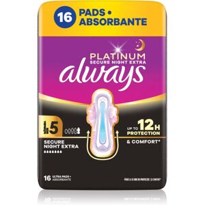 Always Platinum Night Extra Size 5 maandverband voor ’s nachts 16 st Always Platinum Night Extra Size 5 maandverband voor ’s nachts 16 st