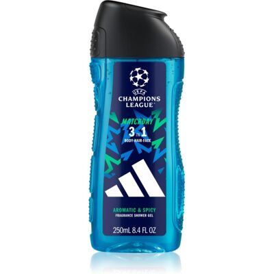 Adidas UEFA Champions League Matchday geparfumeerde douchegel voor Mannen 250 ml Adidas UEFA Champions League Matchday geparfumeerde douchegel voor Mannen 250 ml