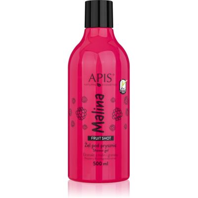 Apis Natural Cosmetics Fruit Shot Raspberry Douchegel 500 ml Apis Natural Cosmetics Fruit Shot Raspberry Douchegel 500 ml