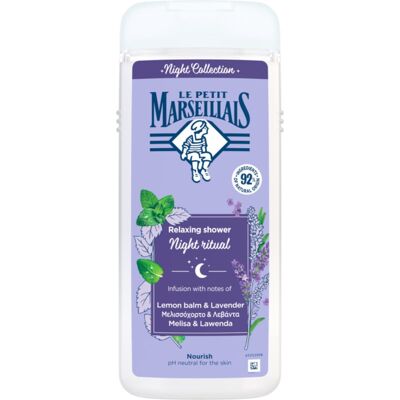 Le Petit Marseillais Night Collection Lemon Balm & Lavender Ontspannende Douchegel 650 ml Le Petit Marseillais Night Collection Lemon Balm & Lavender Ontspannende Douchegel 650 ml