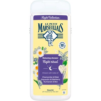 Le Petit Marseillais Night Collection Chamomile & Elder Ontspannende Douchegel 650 ml Le Petit Marseillais Night Collection Chamomile & Elder Ontspannende Douchegel 650 ml