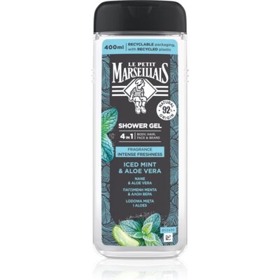 Le Petit Marseillais Iced Mint & Aloe Vera Douchegel 4in1 voor Mannen 400 ml Le Petit Marseillais Iced Mint & Aloe Vera Douchegel 4in1 voor Mannen 400 ml