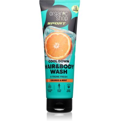 Organic Shop Sport Orange & Mint Douchegel voor Lichaam en Haar met verfrissend effect 200 ml Organic Shop Sport Orange & Mint Douchegel voor Lichaam en Haar met verfrissend effect 200 ml
