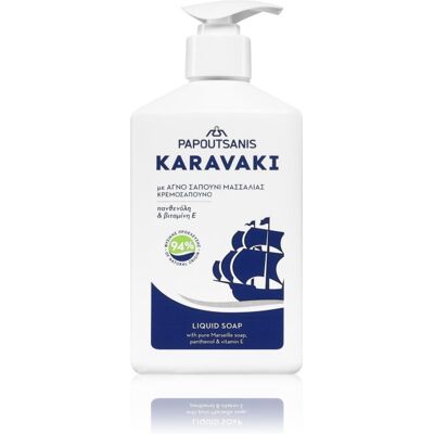PAPOUTSANIS Karavaki Vloeibare Zeep Met Pure Marseille Zeep - Handwas 330ml PAPOUTSANIS Karavaki Vloeibare Zeep Met Pure Marseille Zeep - Handwas 330ml