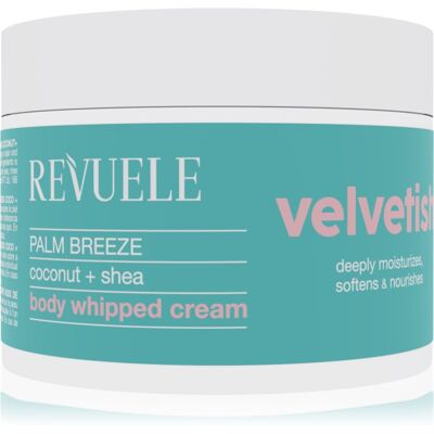Revuele Velvetish Palm Breeze Body Whipped Cream Hydraterende Bodycrème Coconut + Shea 300 ml Revuele Velvetish Palm Breeze Body Whipped Cream Hydraterende Bodycrème Coconut + Shea 300 ml