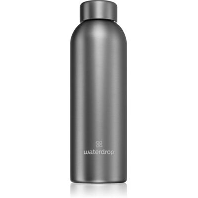 Waterdrop Charcoal Roestvrijstalen Waterfles - 600ml Waterdrop Charcoal Roestvrijstalen Waterfles - 600ml