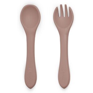 Petite&Mars Take&Match Silicone Cutlery bestek Velvet Latte 6m+ 2 st Petite&Mars Take&Match Silicone Cutlery bestek Velvet Latte 6m+ 2 st