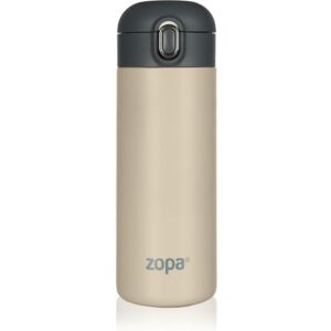 Zopa Thermo Bottle thermos met rietje Cookie Beige 400 ml Zopa Thermo Bottle thermos met rietje Cookie Beige 400 ml
