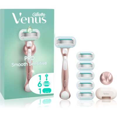 Gillette Venus PRO Smooth Sensitive scheerset voor Vrouwen 9 st Gillette Venus PRO Smooth Sensitive scheerset voor Vrouwen 9 st