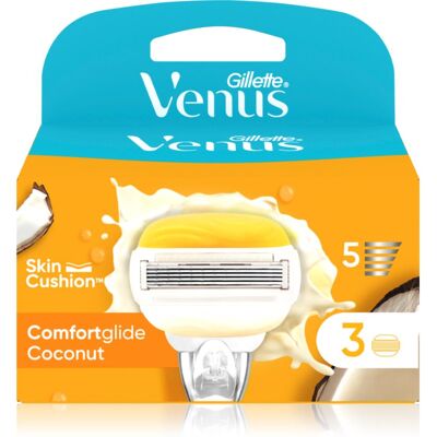 Gillette Venus ComfortGlide Olay Coconut Vervangingsbladen - 3 stuks Gillette Venus ComfortGlide Olay Coconut Vervangingsbladen - 3 stuks